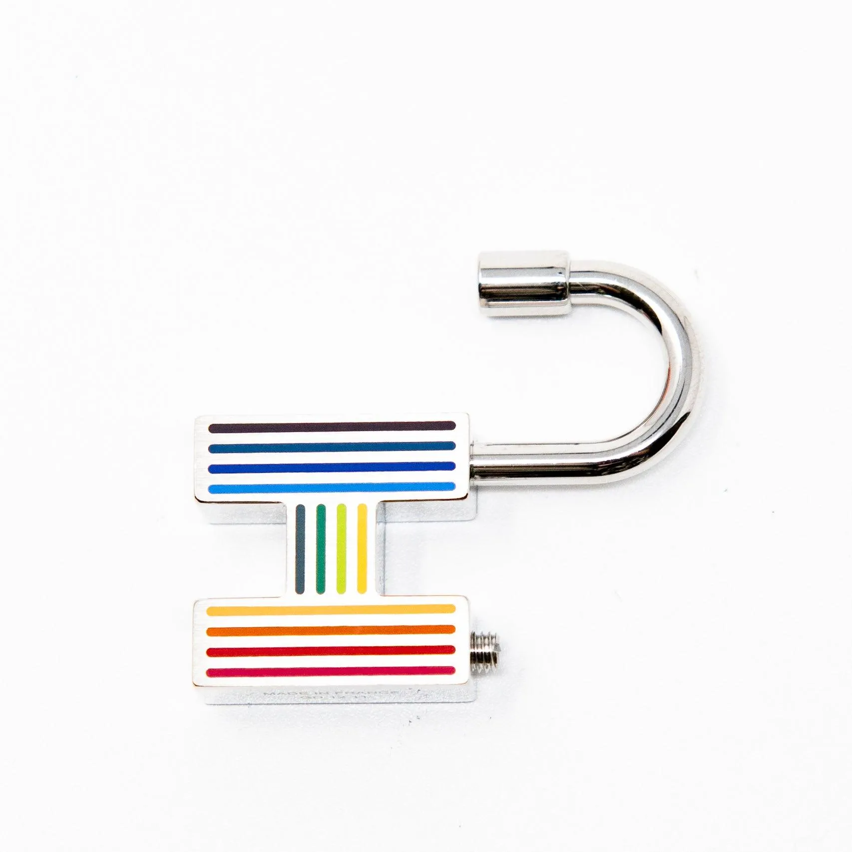 Hermes Cadena Rainbow Key Ring