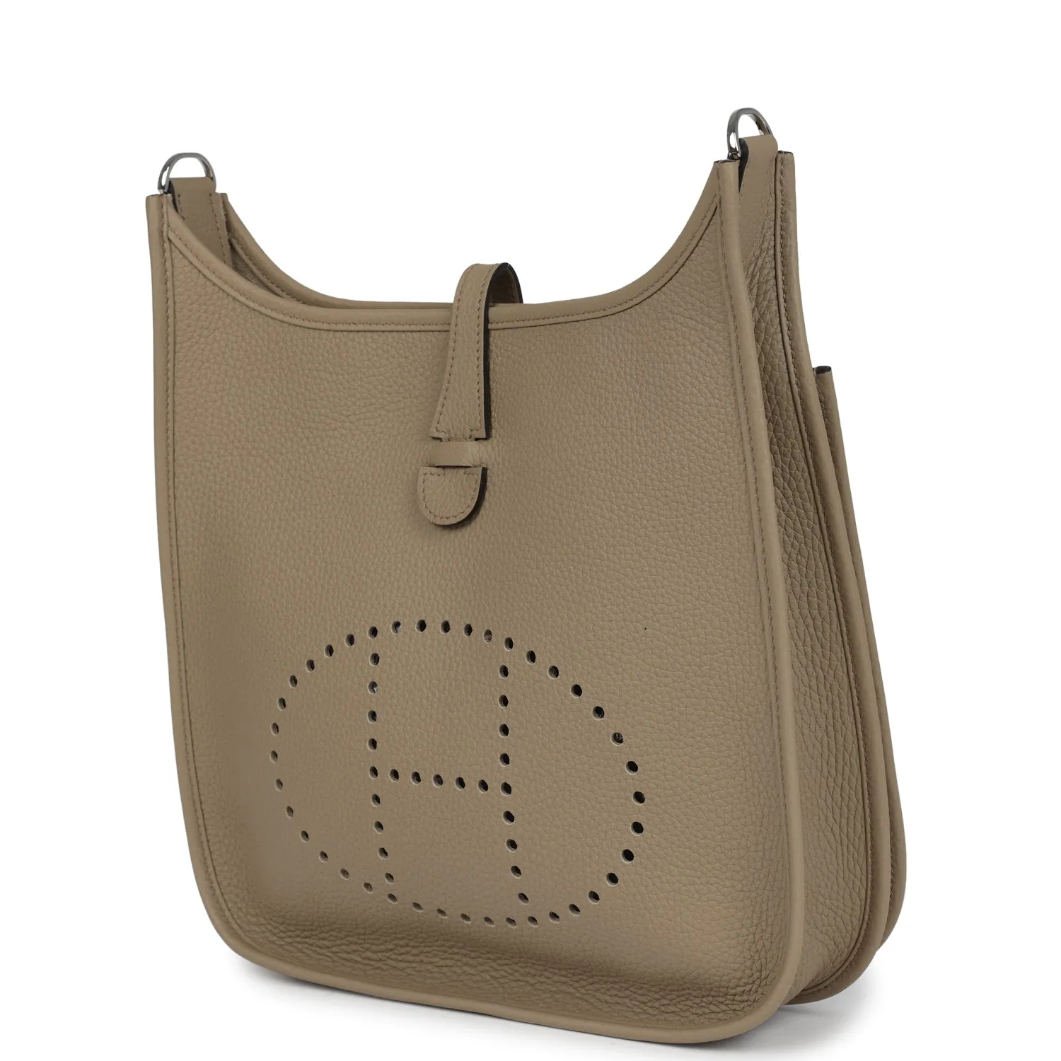 Hermes Evelyne III PM Beige Marfa Clemence Gold Hardware