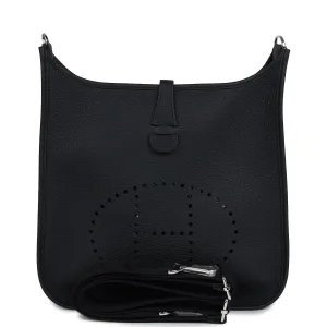 Hermes Evelyne III PM Black Clemence Palladium Hardware