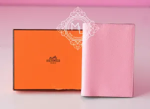 Hermes Rose Sakura Vision Passport / Agenda Notebook Cover (with refill)