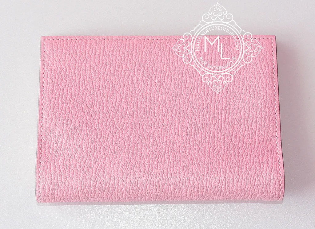 Hermes Rose Sakura Vision Passport / Agenda Notebook Cover (with refill)