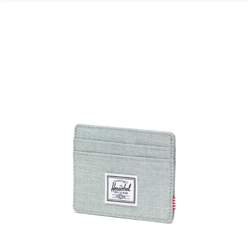 Herschel Supply Co. Charlie Cardholder in Iceberg Green Crosshatch
