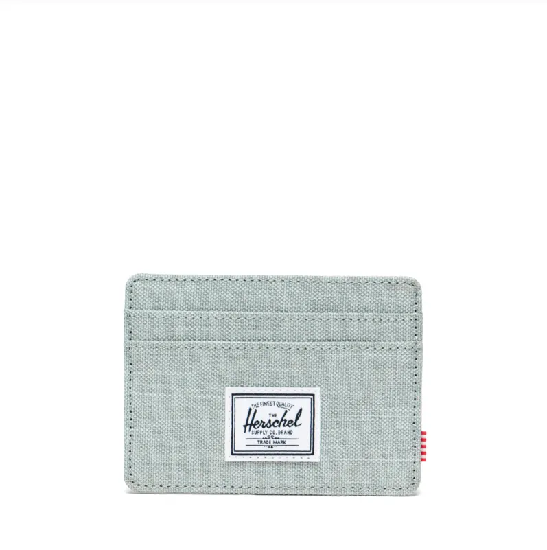 Herschel Supply Co. Charlie Cardholder in Iceberg Green Crosshatch