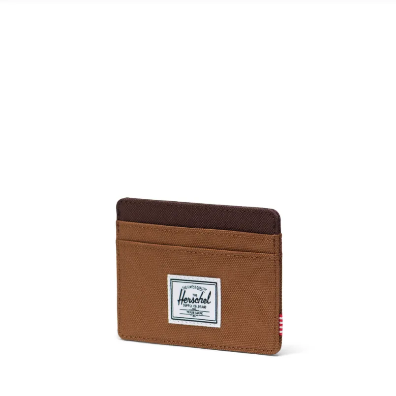 Herschel Supply Co. Charlie Cardholder in Rubber/Chicory Coffee