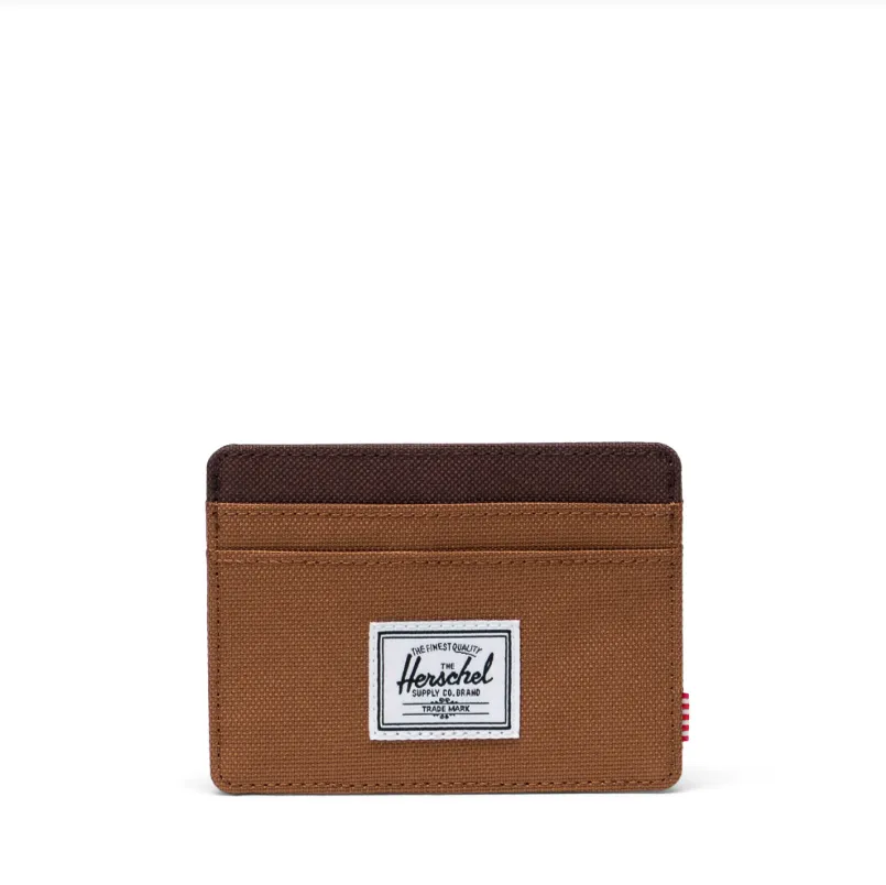 Herschel Supply Co. Charlie Cardholder in Rubber/Chicory Coffee
