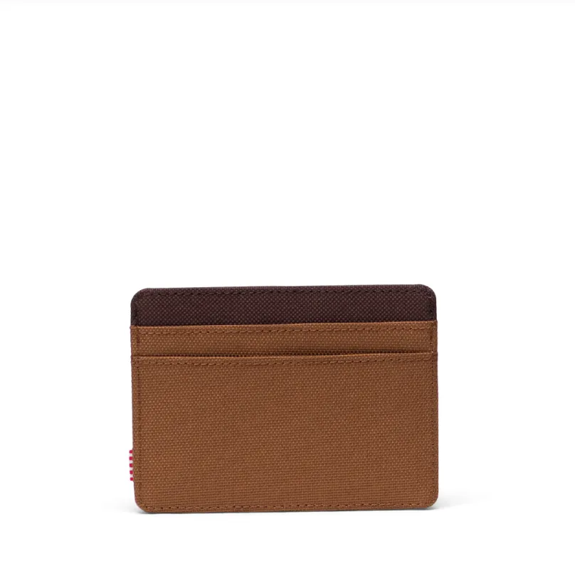 Herschel Supply Co. Charlie Cardholder in Rubber/Chicory Coffee
