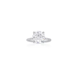 Hidden Halo Engagement Ring