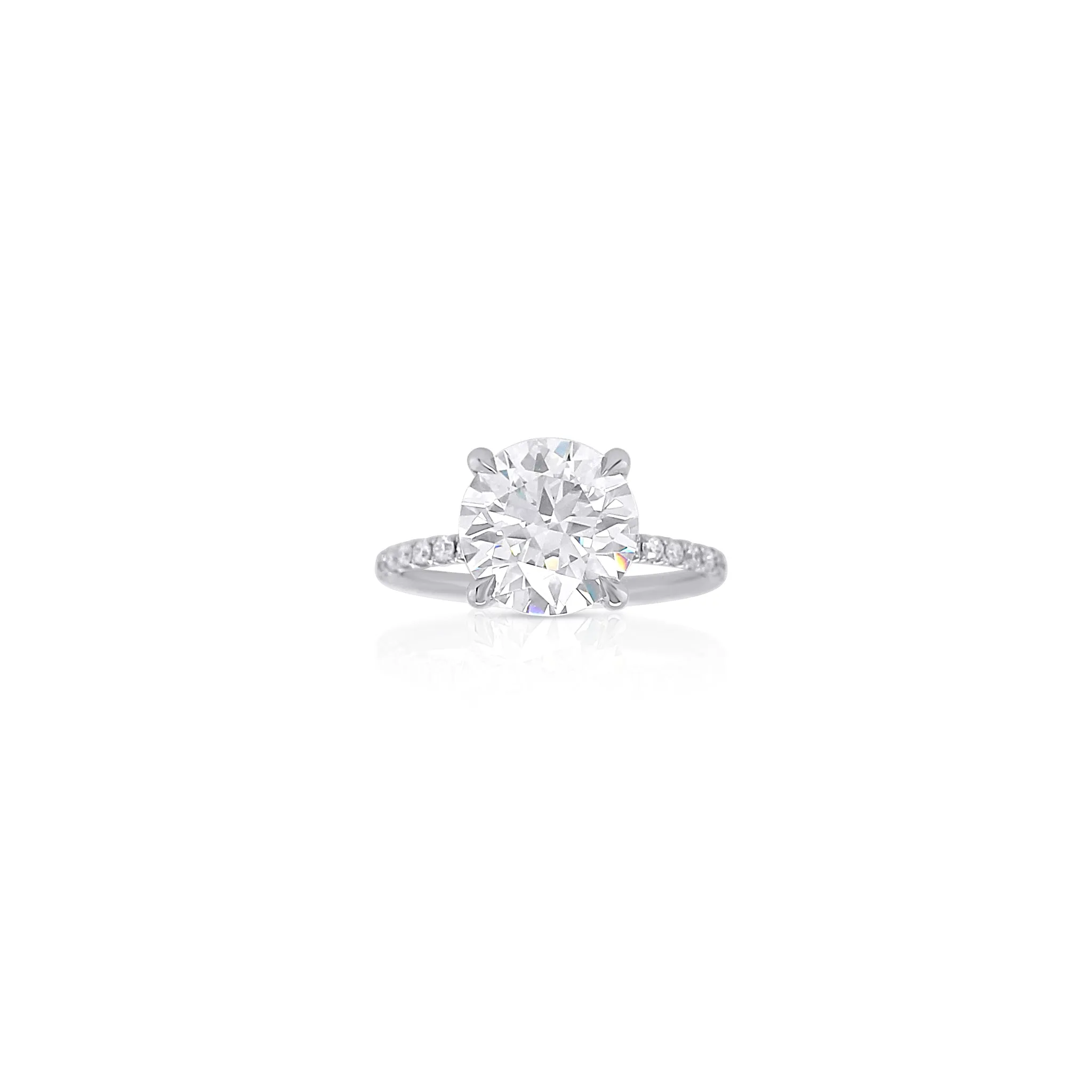 Hidden Halo Engagement Ring