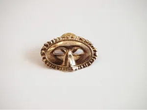 Hidden Maskerade Vintage Brooch Pin