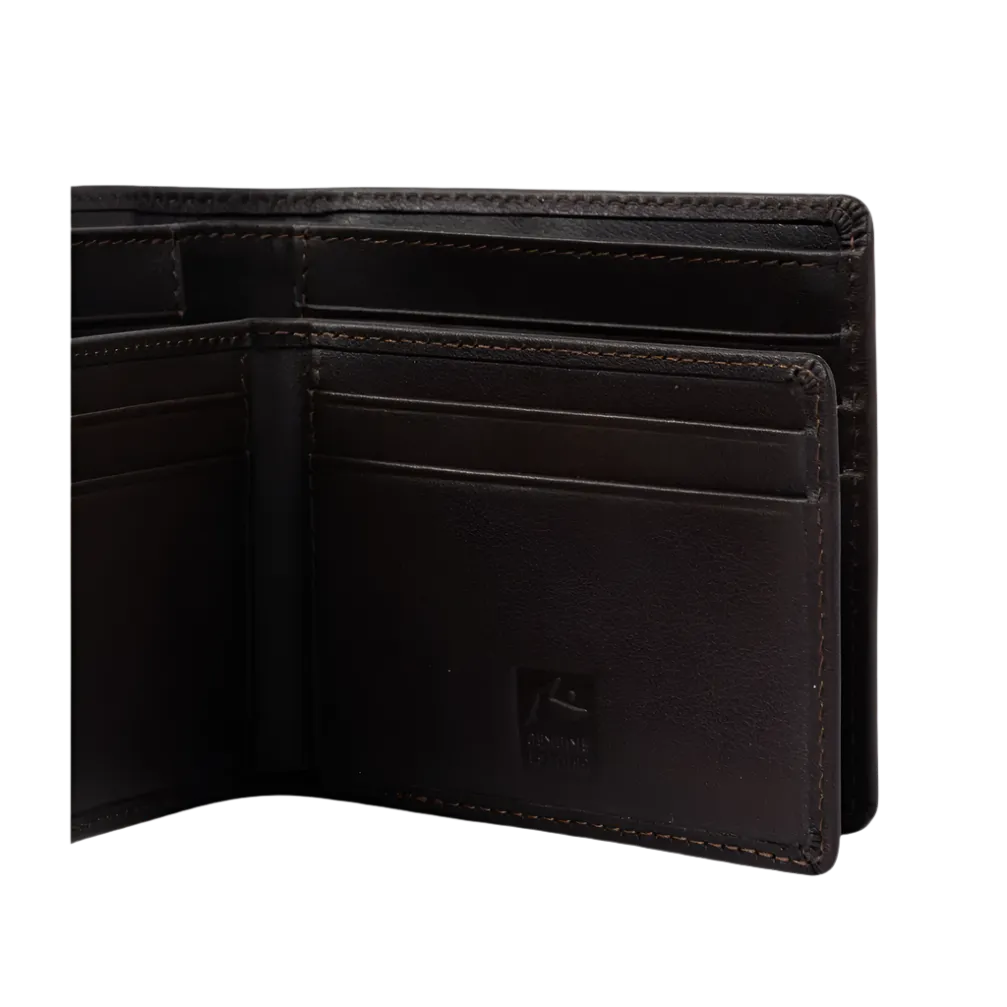 High River 2 Leather Wallet - Dark Coffee