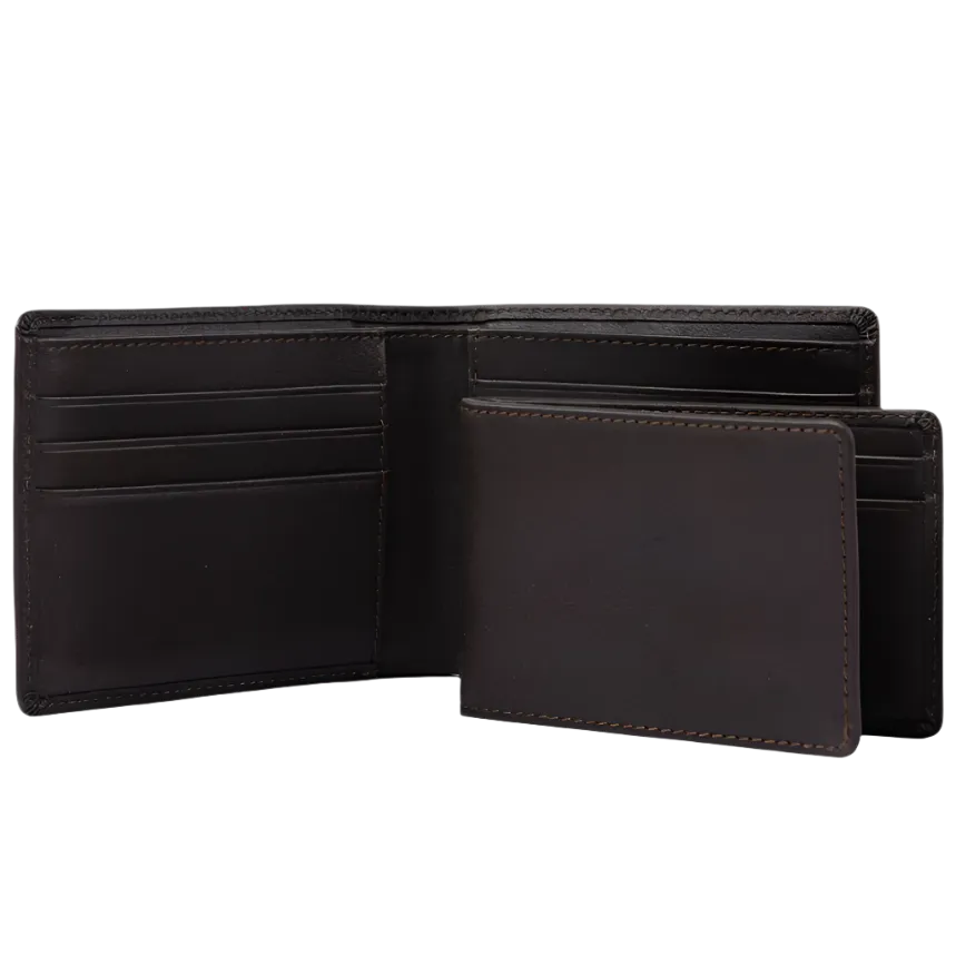 High River 2 Leather Wallet - Dark Coffee