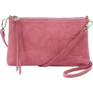 Hobo Darcy Crossbody Mauve Embossed Leather
