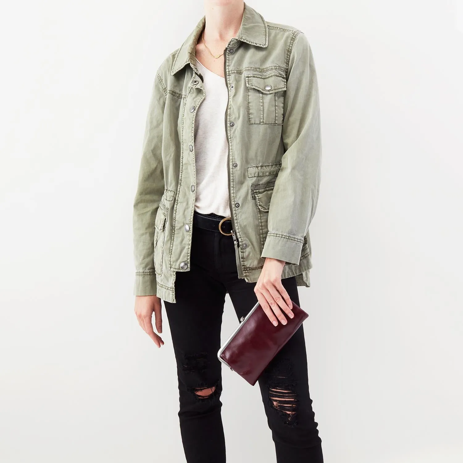 Hobo Lauren Deep Plum Vintage Leather
