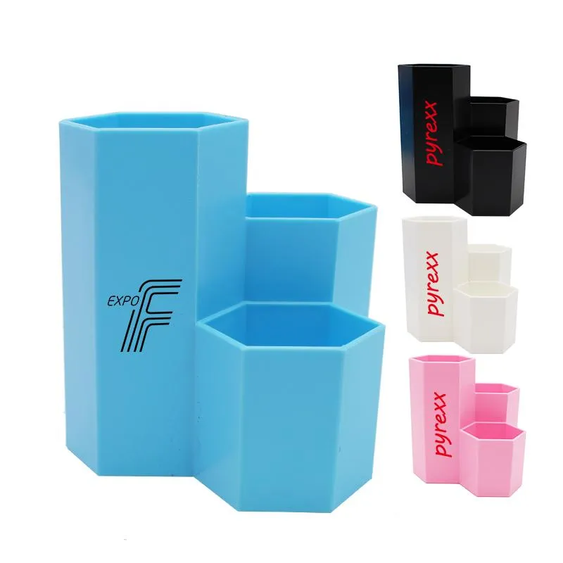Honeycomb-Shaped Pen Holder