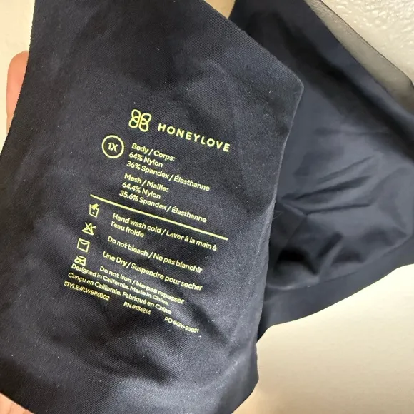 Honeylove crossover v neck bra size 1x