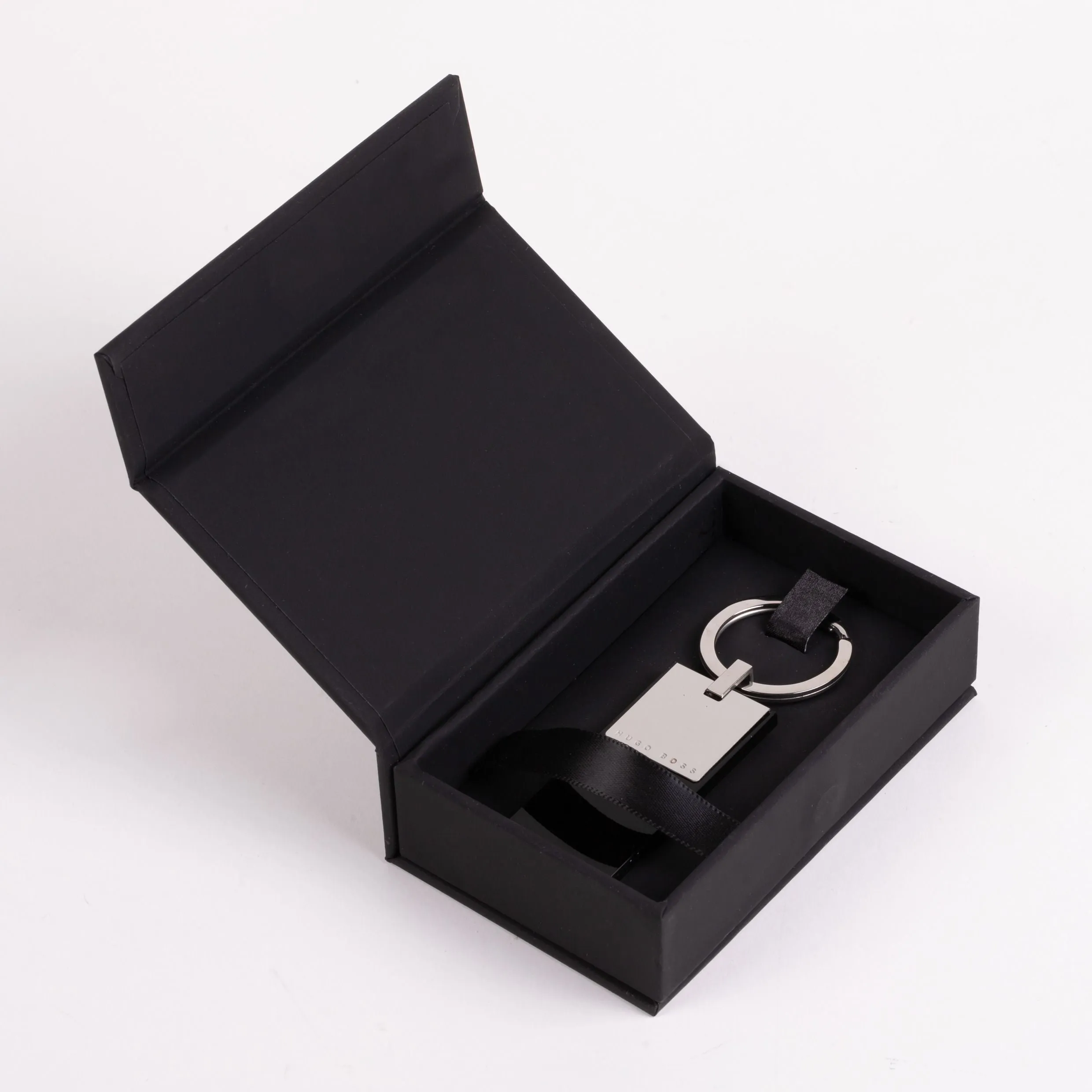 HUGO BOSS HAK069A-Key ring Pure Cloud Black