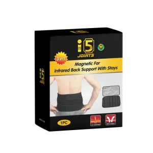 i5 Magnetic Far Infrared Back Support With Stays i5-555