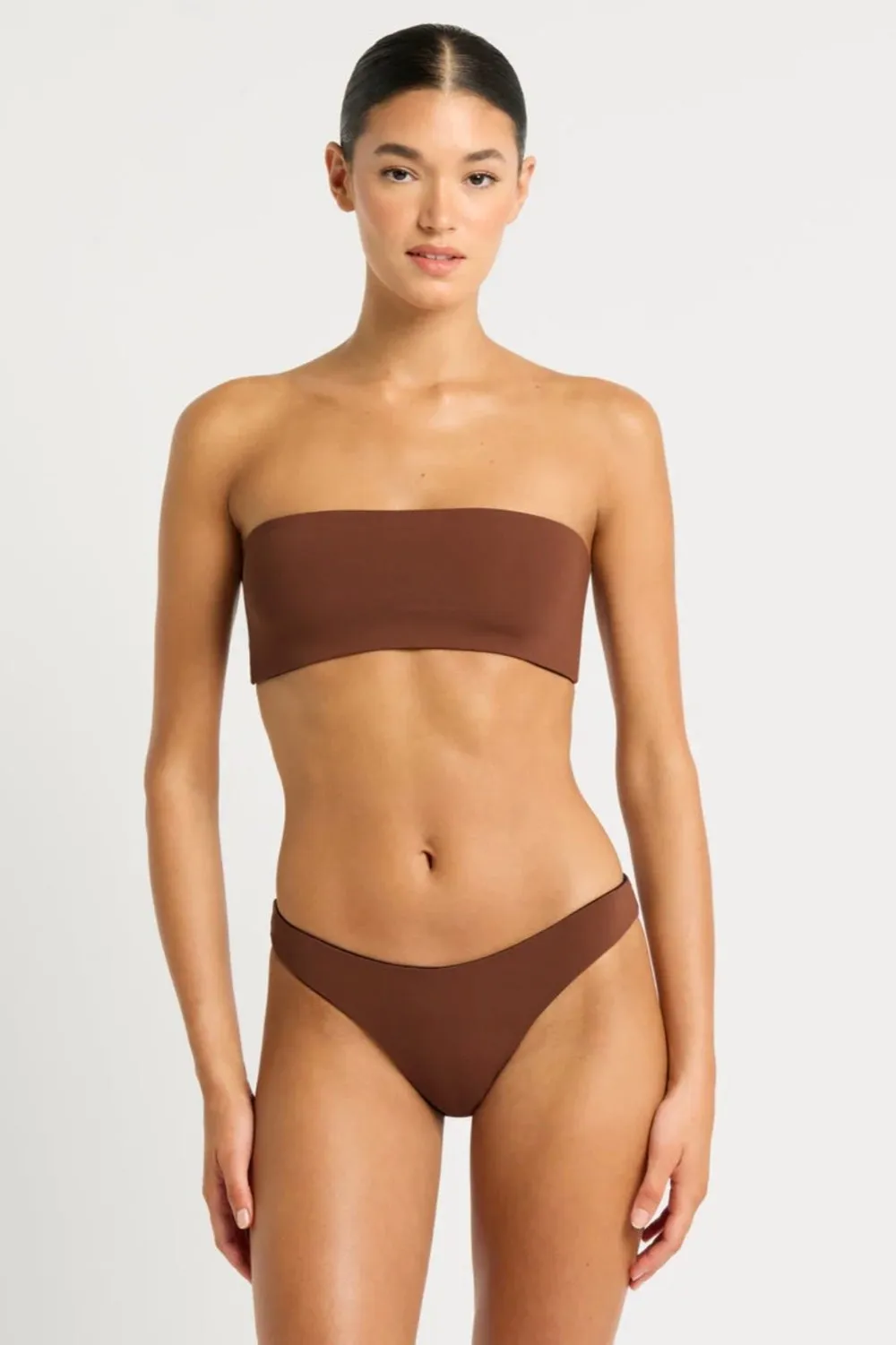Ida Tie Back Bandeau Black/Arabica