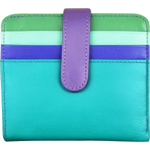 ili New York Bi-Fold Credit Card Wallet Cool Tropics Leather