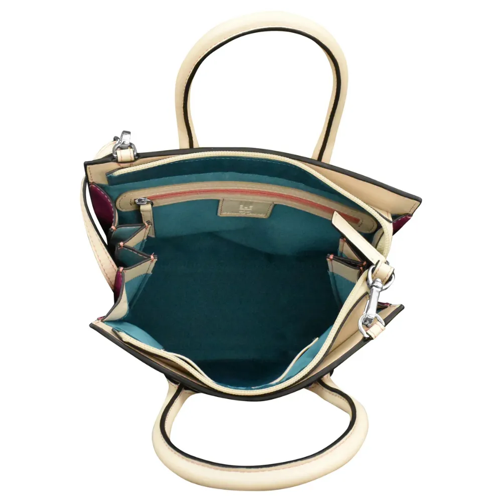 ili New York Small Accordion Satchel Stone/Paradise Multi