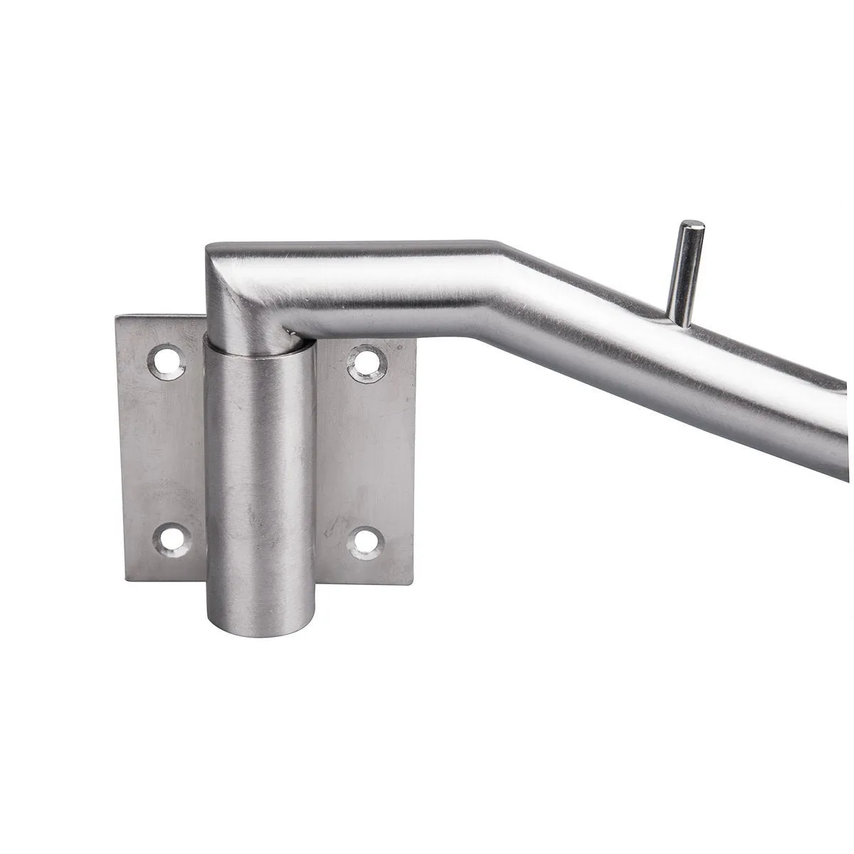 IMEEA Closet Hanger Space Saver Swing Arm Wall-Mounted SUS304 Brushed Stainless Steel with 6 Hooks 12.6inch (2-Set)