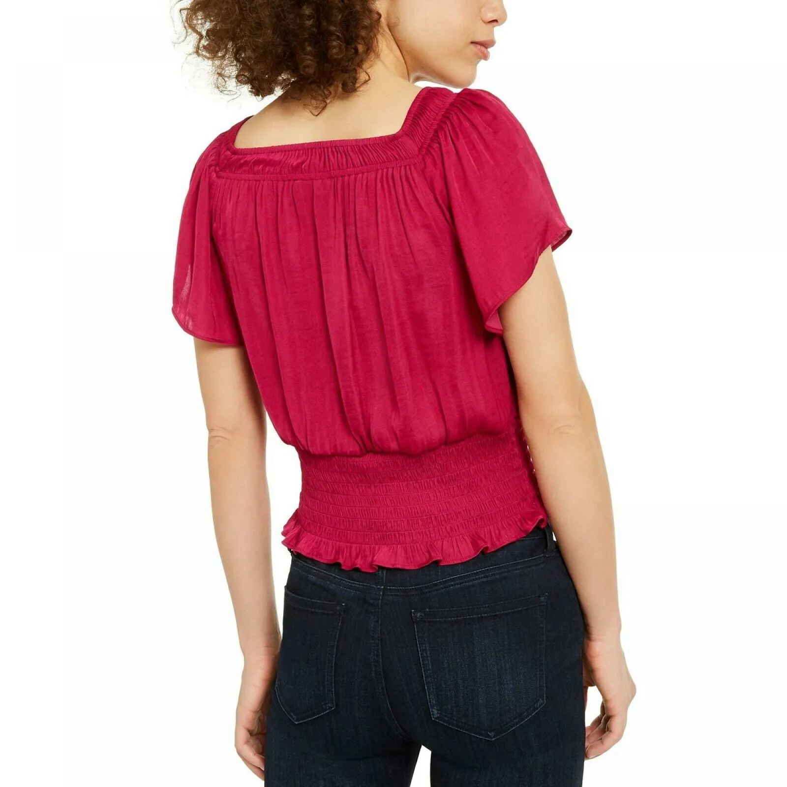 INC International Concepts Women's Smocked Convertible Top