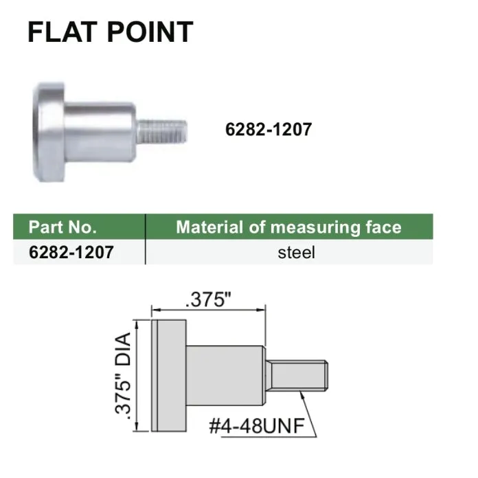 Insize Flat Point 0.375" Range Series 6282-1207