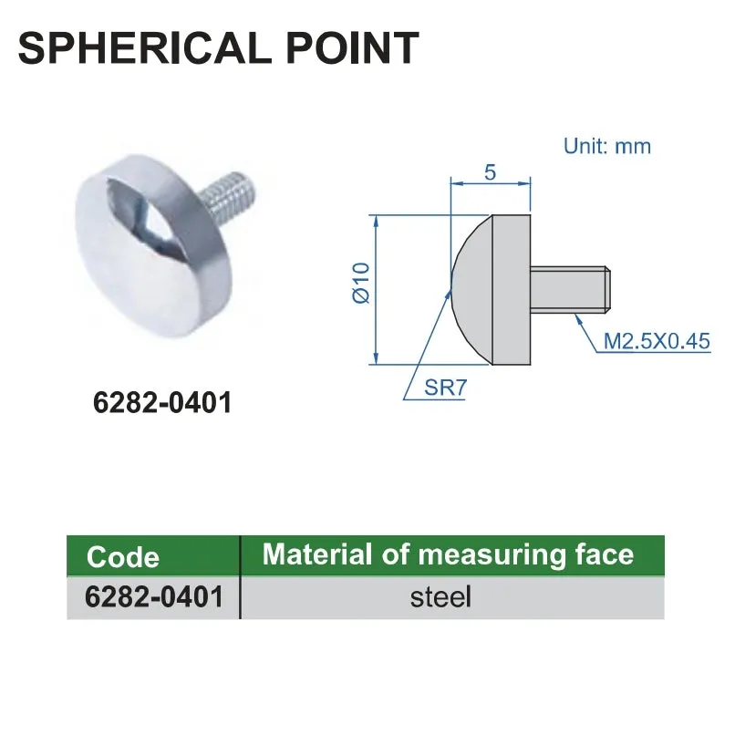 Insize Spherical Point Range Series 6282-0401