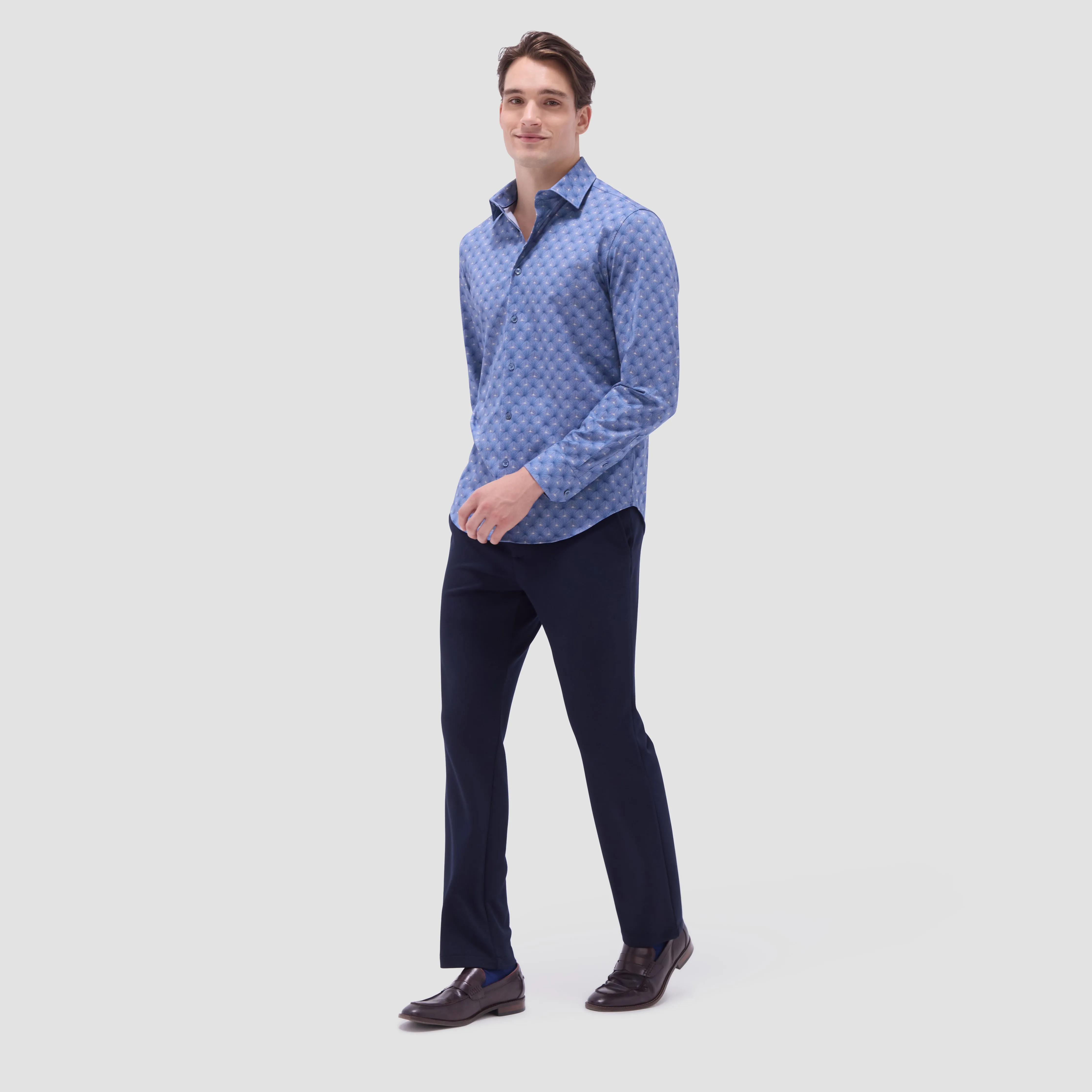 James Leaf Print OoohCotton Shirt