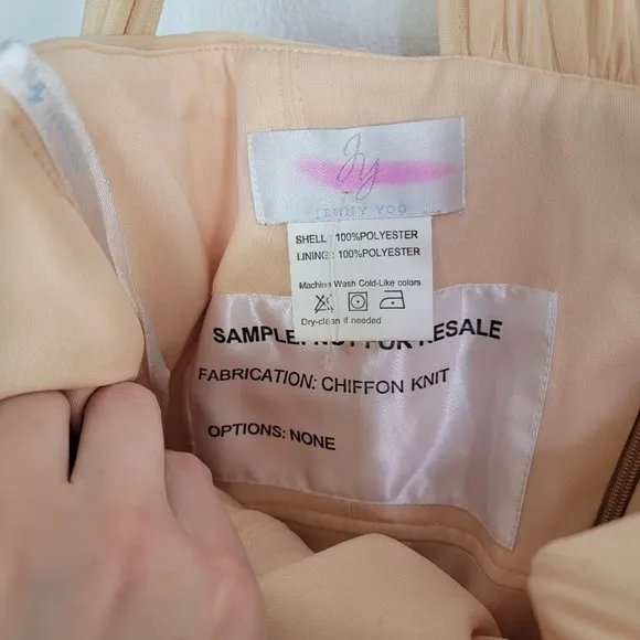 Jenny Yoo Bridesmaid Dress Sweetheart Convertible Maxi Dress Drape Size M 8