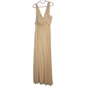Jenny Yoo Bridesmaid Dress Sweetheart Convertible Maxi Dress Drape Size M 8