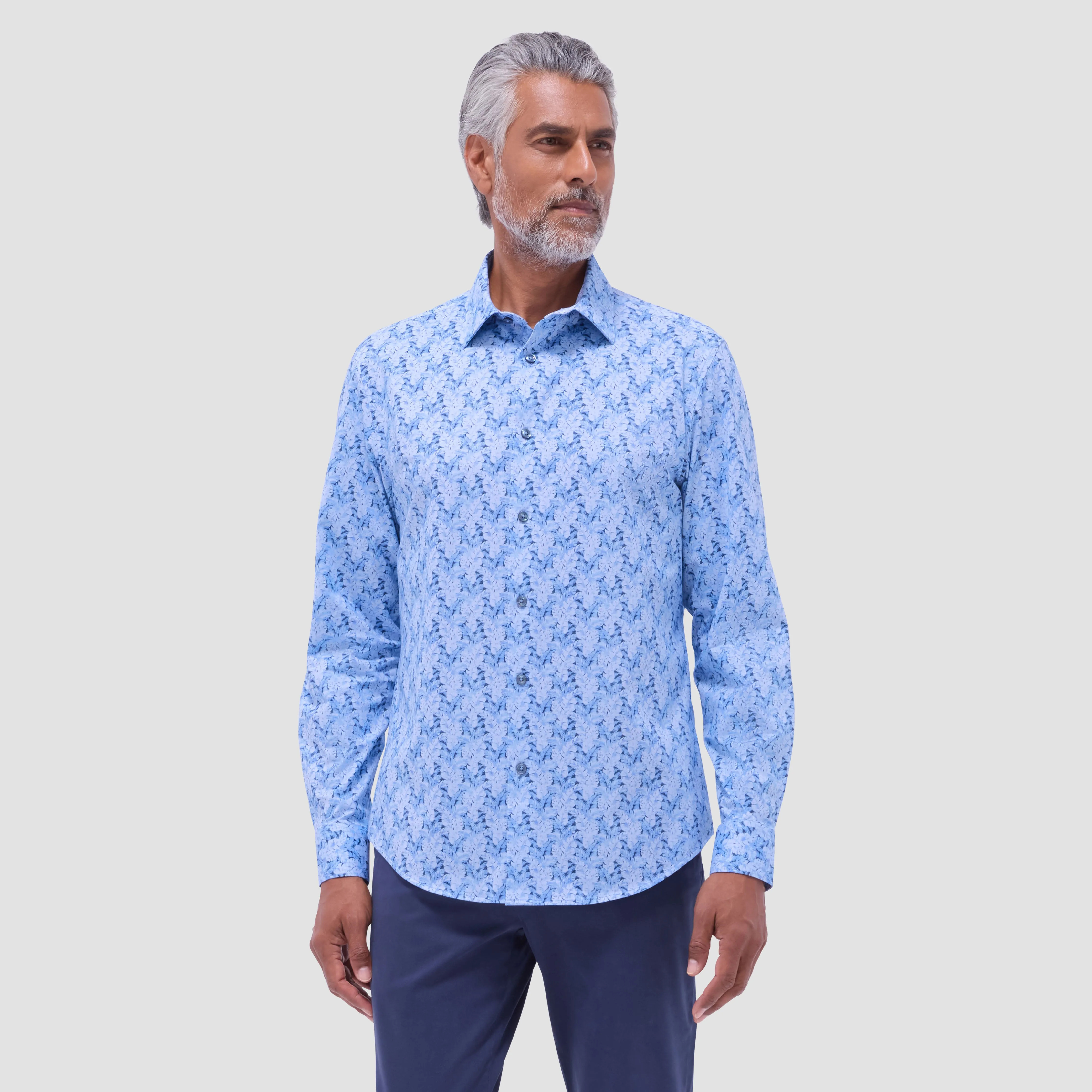 Jimmy Double-Sided Leaf & Diamond OoohCotton Shirt