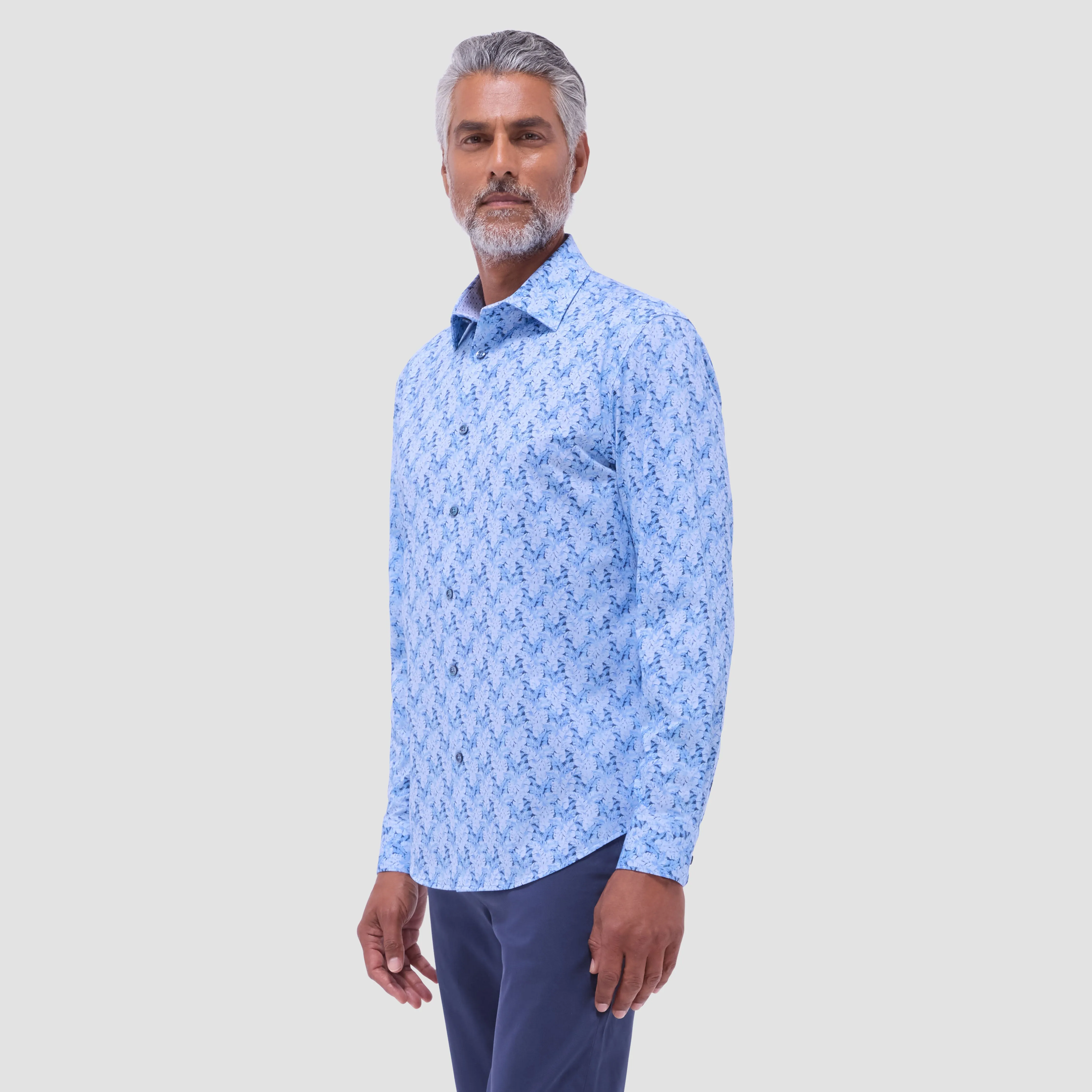 Jimmy Double-Sided Leaf & Diamond OoohCotton Shirt
