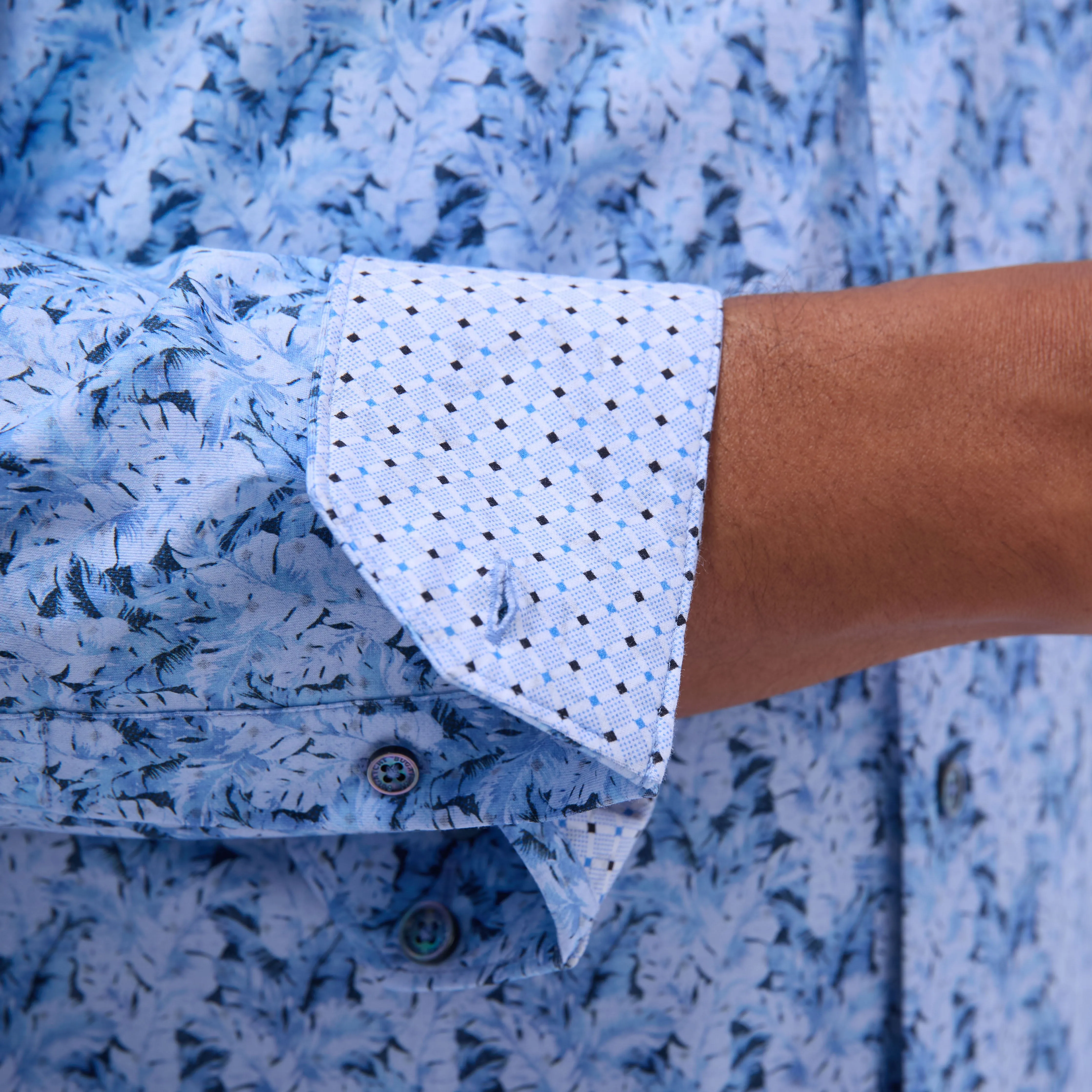 Jimmy Double-Sided Leaf & Diamond OoohCotton Shirt
