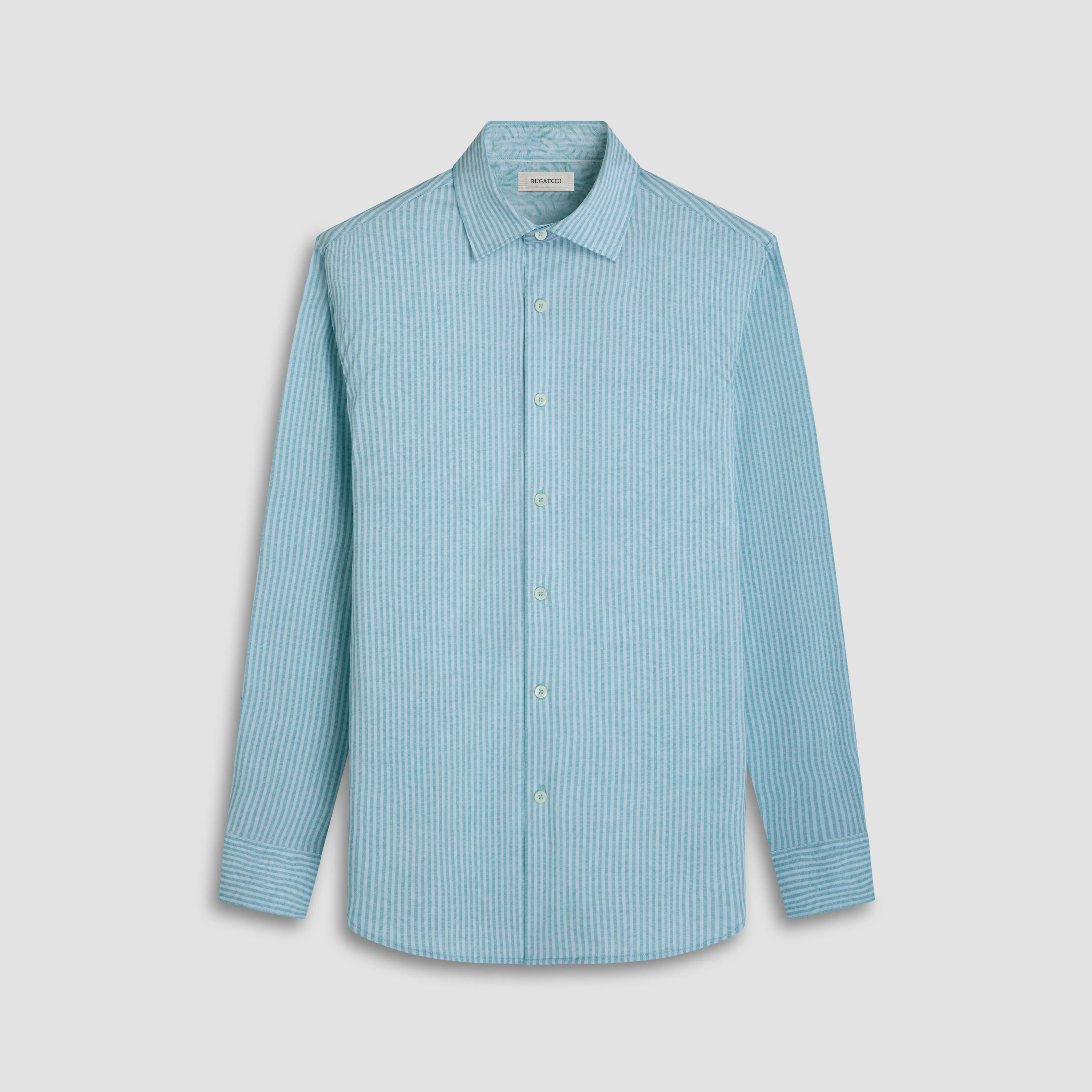 Jimmy Double-Sided Stripe & Leaf OoohCotton Shirt