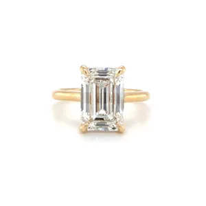 Julia - Emerald Solitaire with Hidden Halo