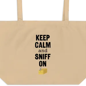 Keep Calm & Sniff On Barn Hunt X-Large Tote/ Shopping Bag