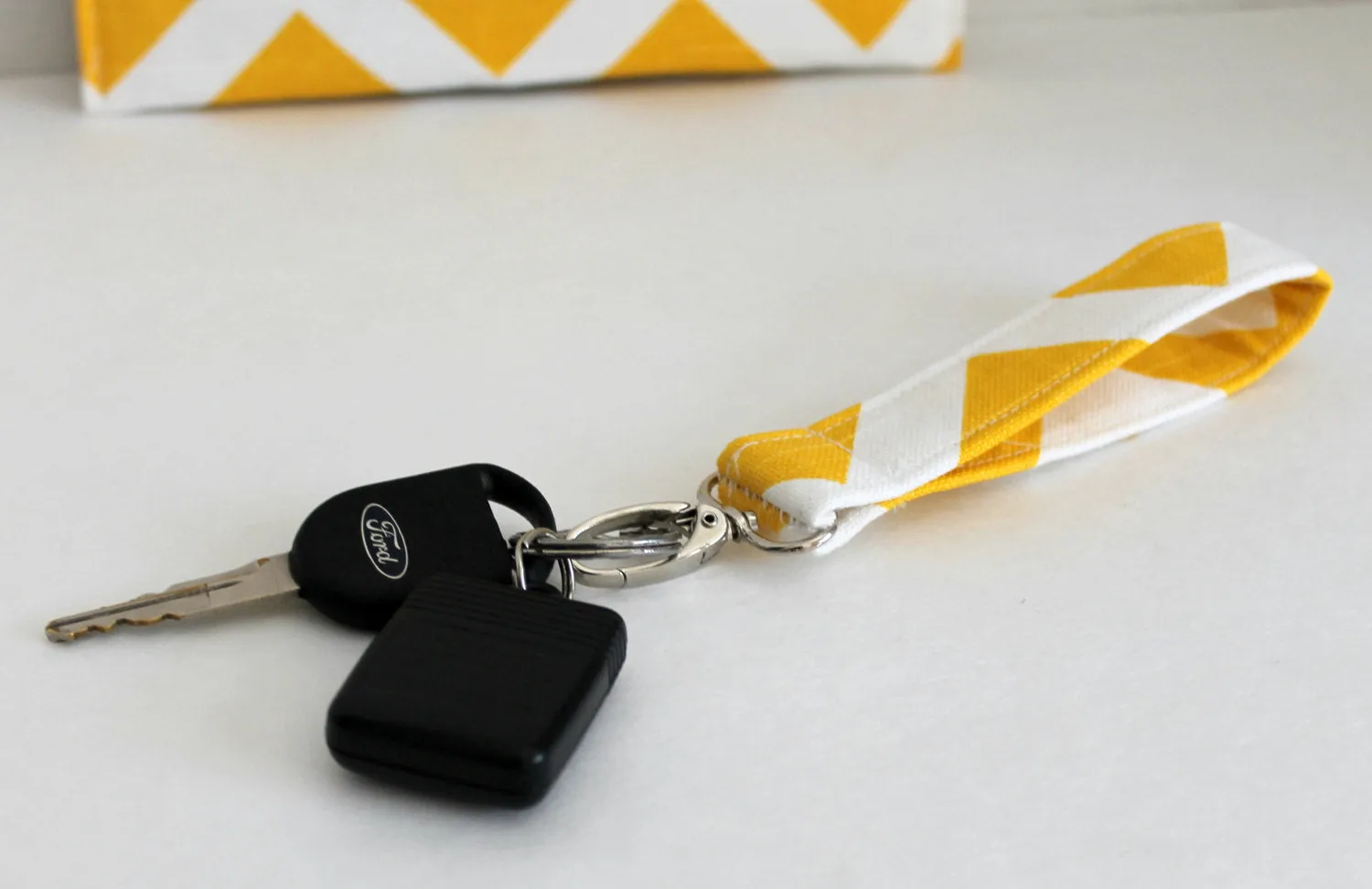 Key Chain / Key Fob - Swivel Clasp Key Wristlet - Choose Your Fabric - Aztec - Arrows - Ikat - Gold - Sale