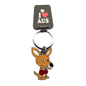 Key Ring Wiggling Boxing Kangaroo