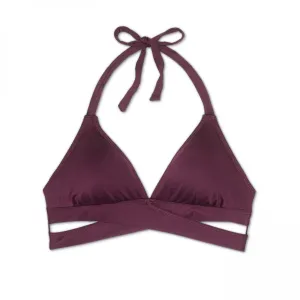 Kona Sol Women's Faux Wrap Halter Bikini Top