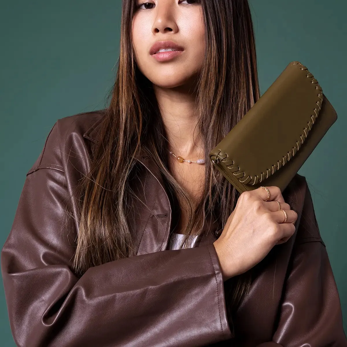 Kyle Whipstitch Crossbody/Wallet