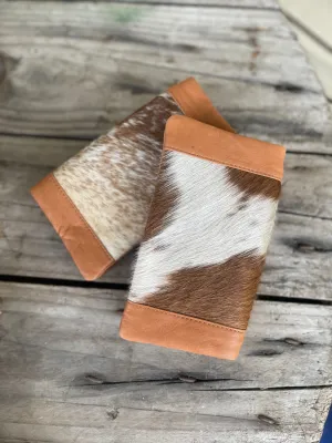 L71036TAN Madison Purse Tan and White Hide