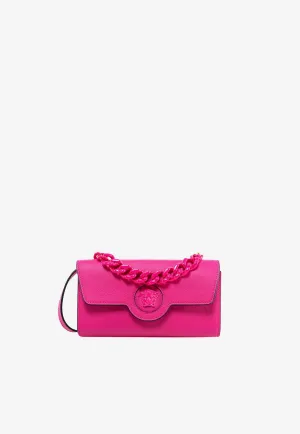 La Medusa Leather Chain Crossbody Bag