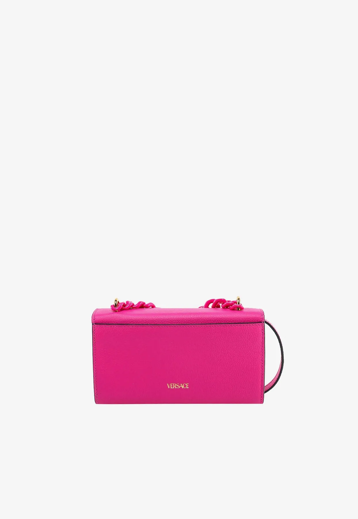 La Medusa Leather Chain Crossbody Bag