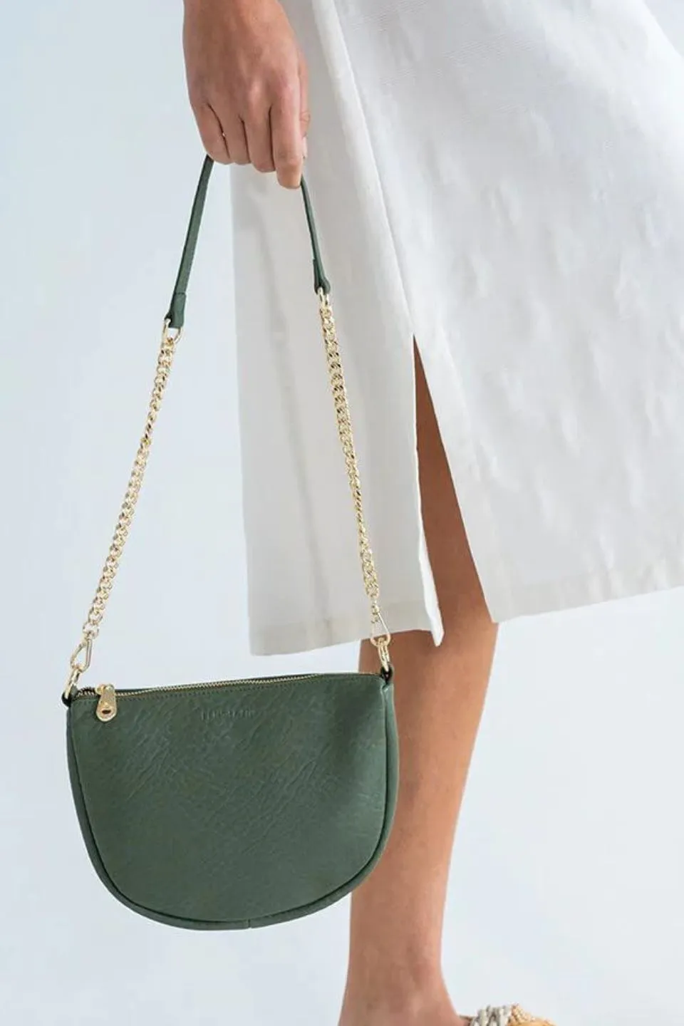 La Palma Leaf Crossbody Bag