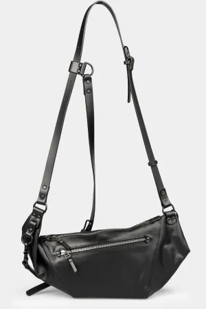 Lang cow leather crossbody harness bag