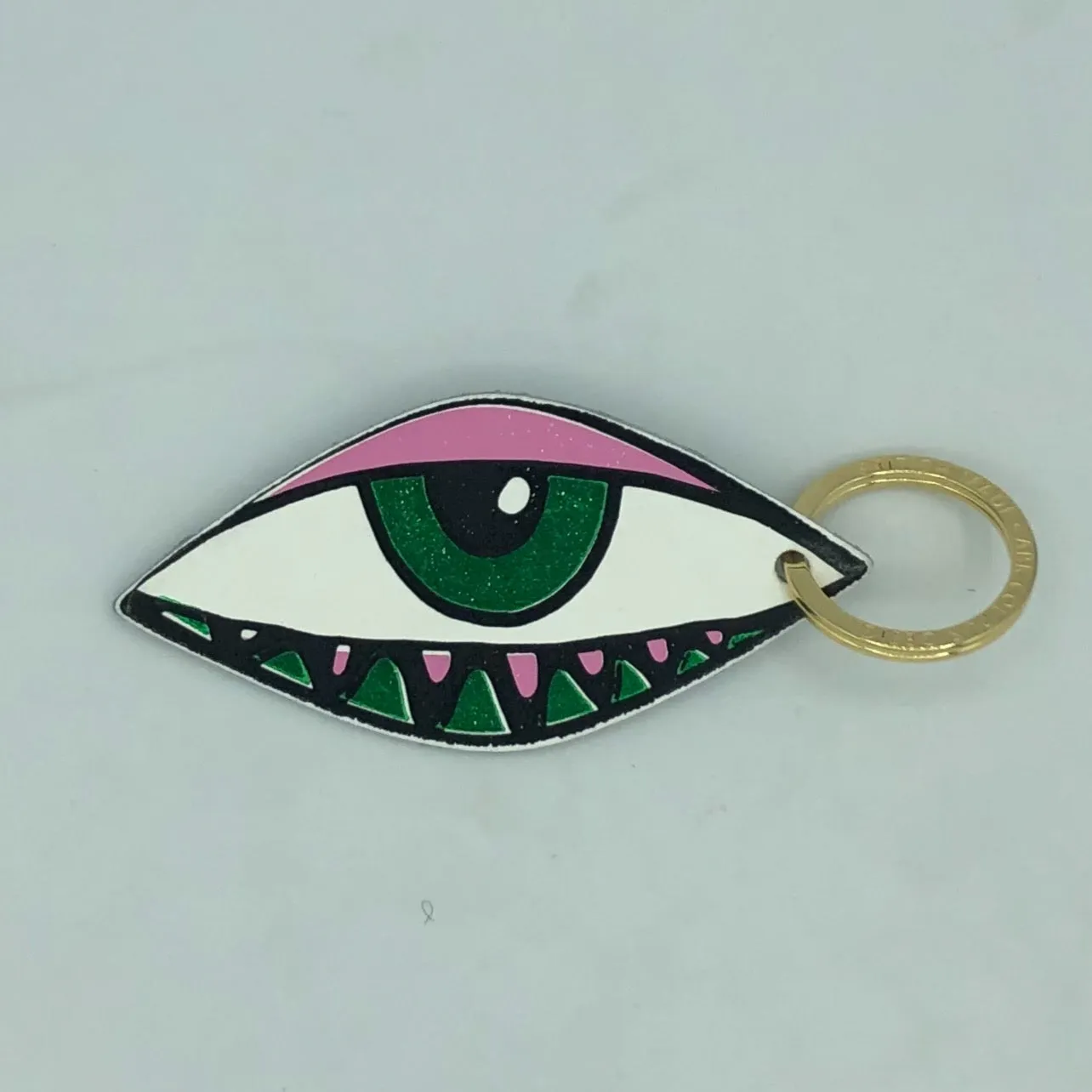 Leather Eye key ring