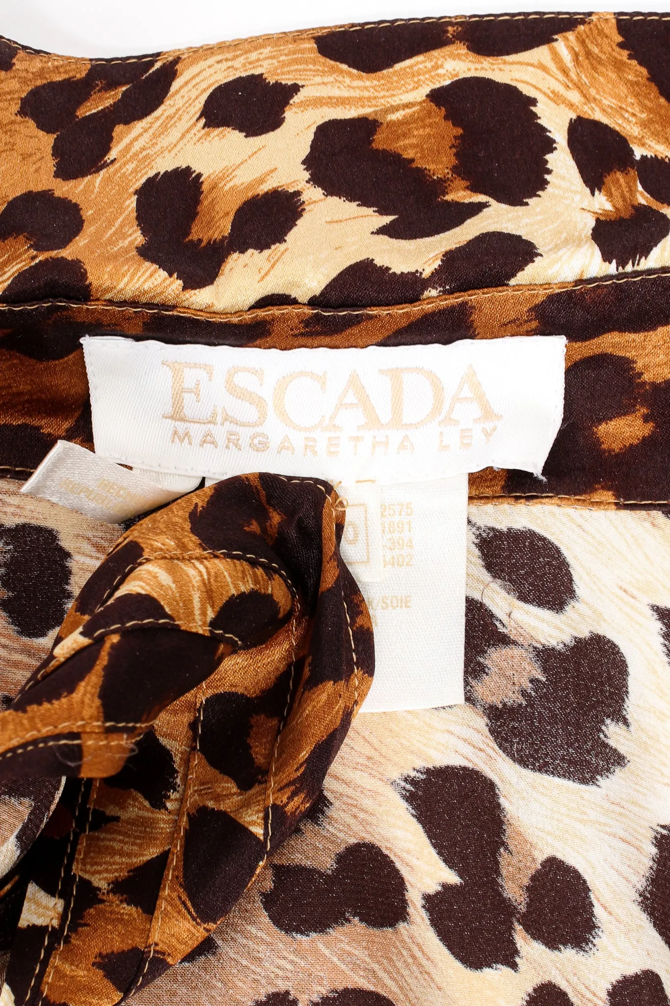 Leopard Print Shirt & Scarf