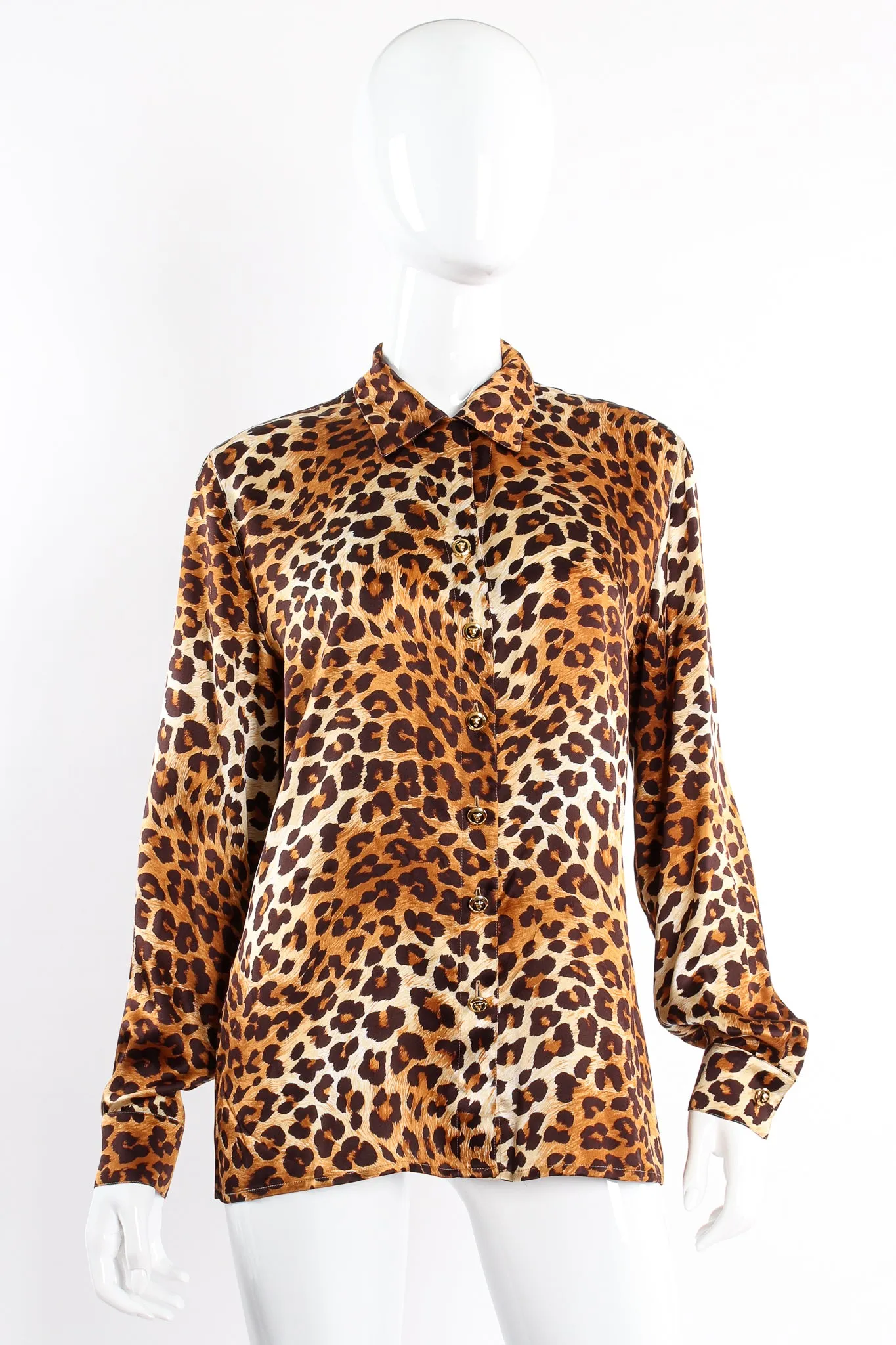 Leopard Print Shirt & Scarf