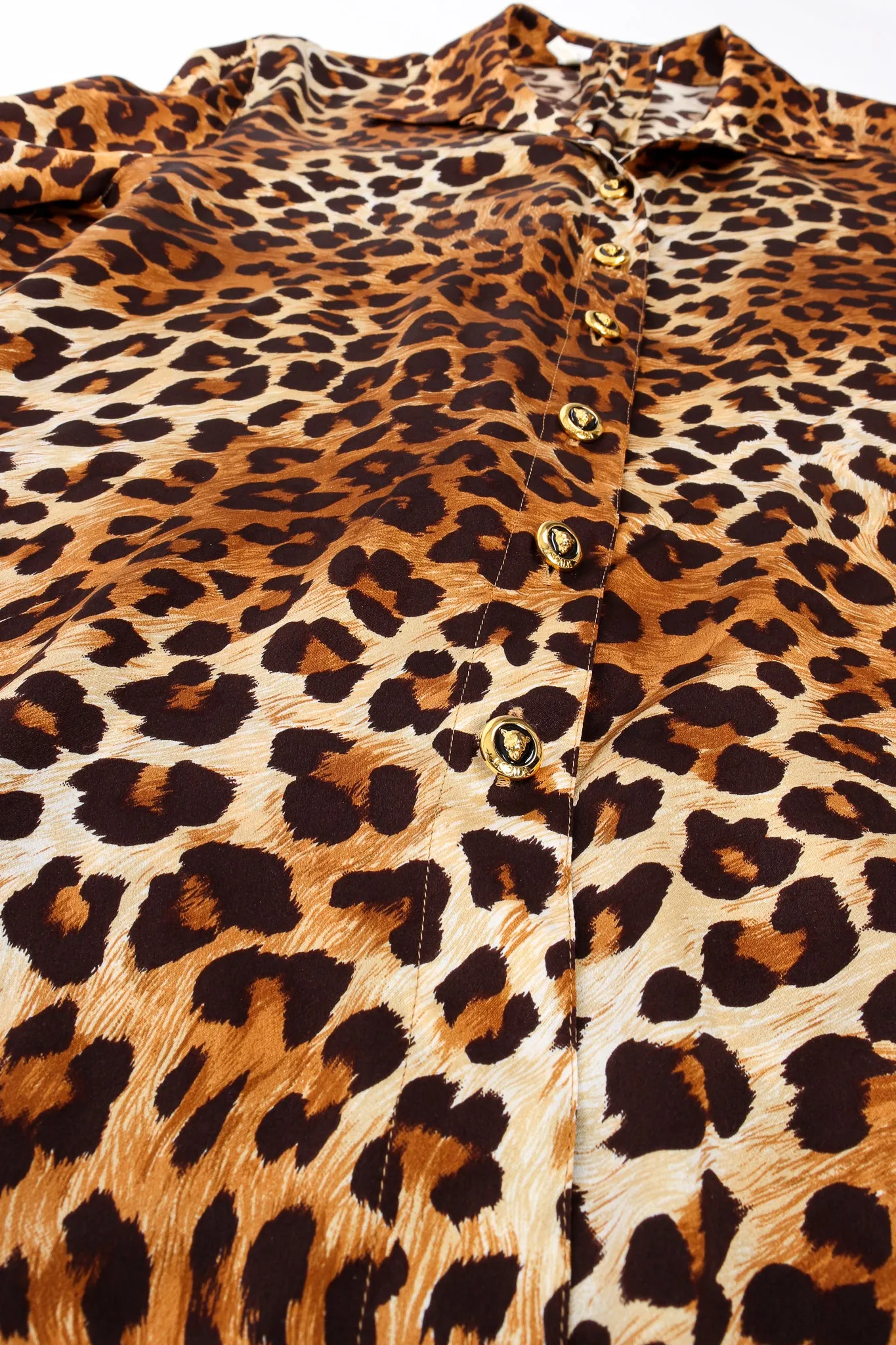 Leopard Print Shirt & Scarf